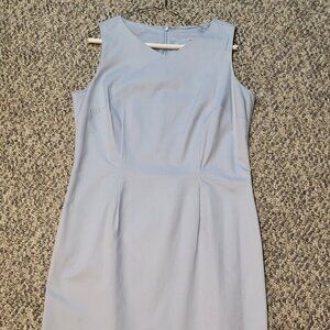 Lovely cotton lined blue sheath dress, never worn